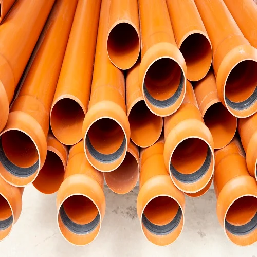 Golden brown Wasser PVC-U SWR drainage pipes for underground waste and rainwater systems